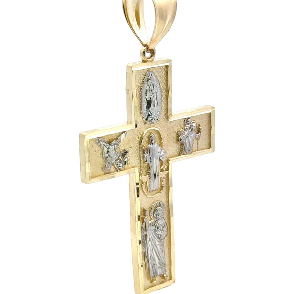 Fancy Judas Pendant with Cubic Zirconia in 14K Gold - Dia Jewelry Store