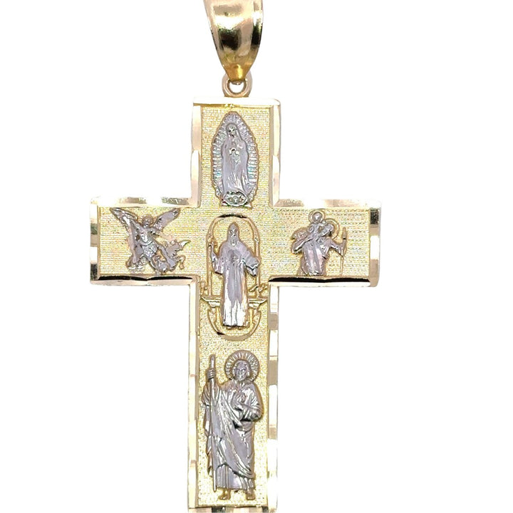 Fancy Judas Pendant with Cubic Zirconia in 14K Gold - Dia Jewelry Store