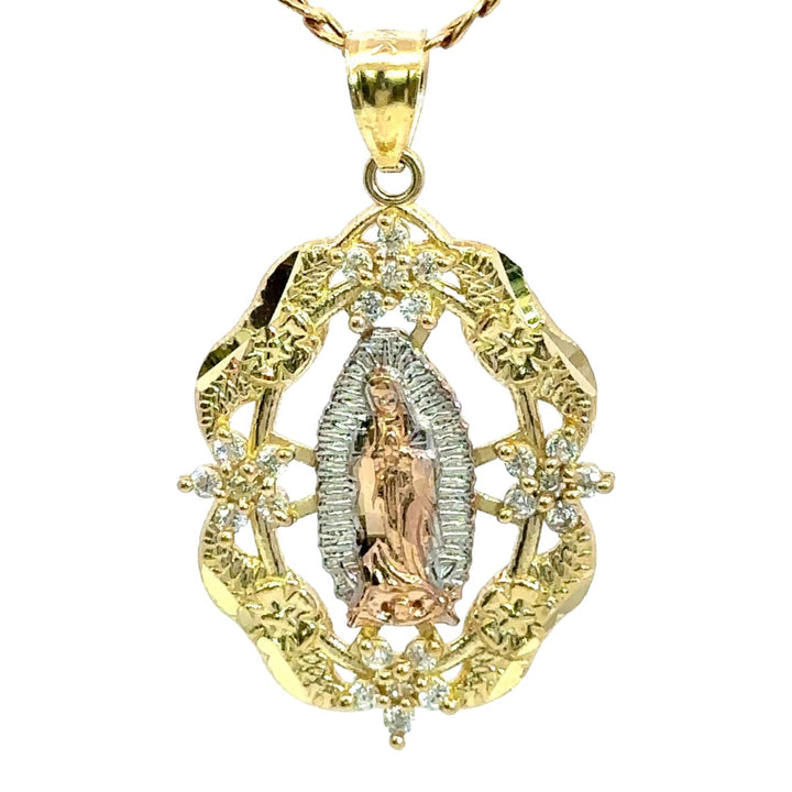 The Virgin Mary Pendant in 14K Gold - Dia Jewelry Store