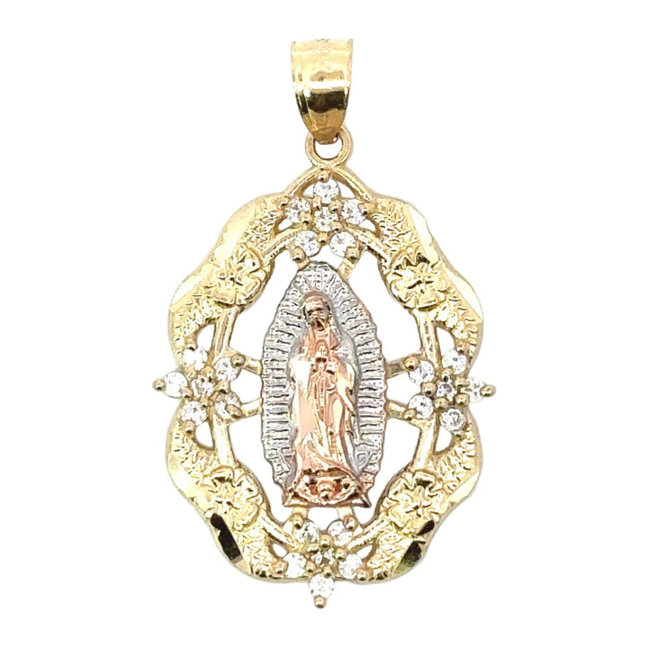 The Virgin Mary Pendant in 14K Gold - Dia Jewelry Store