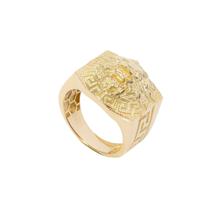 Head of Medusa Versace Style Ring in 14K Gold - Dia Jewelry Store