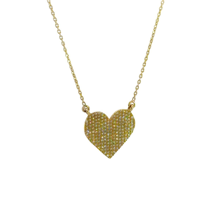 Heart Shape Diamond Pendant with 0.5Ct in 14K Gold - Dia Jewelry Store