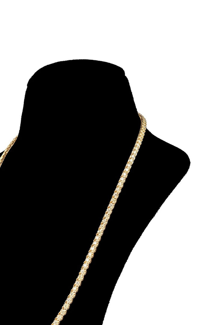 Gold & Diamond Tennis Necklace 14K Gold - Dia Jewelry Store