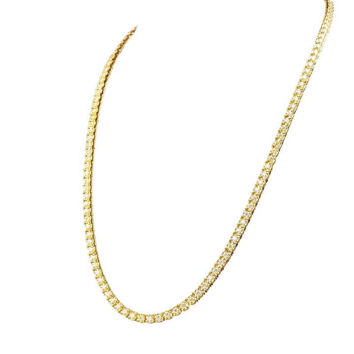 Gold & Diamond Tennis Necklace 14K Gold - Dia Jewelry Store