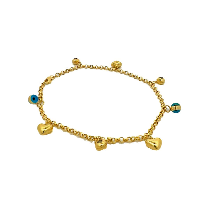 Anklet Bracelet with Fancy Charms - Dia Jewelry Store