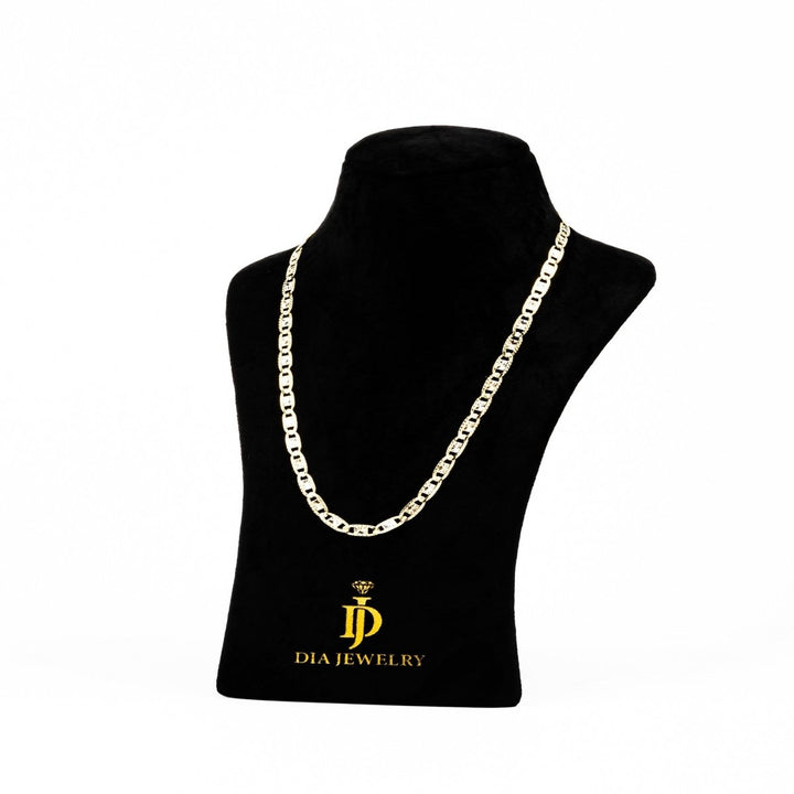 Flat Tricolor Gucci Link Necklace - Dia Jewelry Store