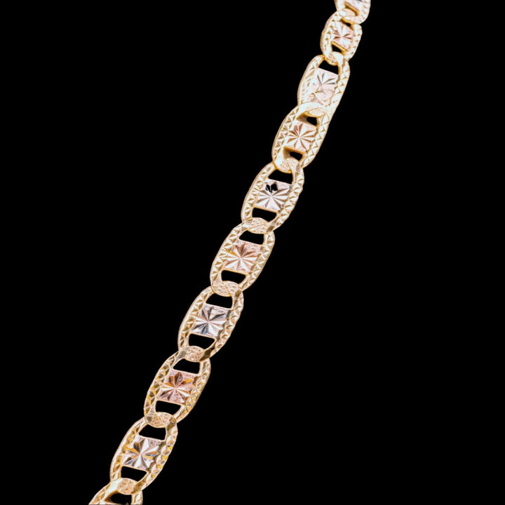 Flat Tricolor Gucci Link Necklace - Dia Jewelry Store