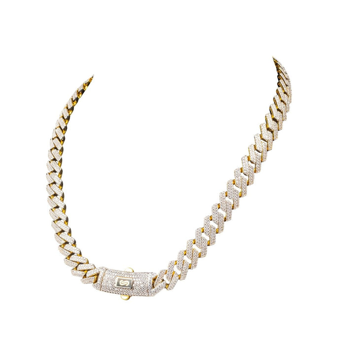 Iced Maimi Cuban Monaco Edge - Dia Jewelry Store