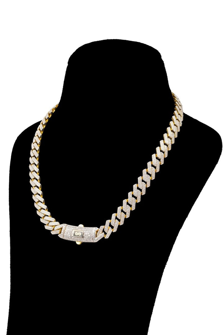 Iced Maimi Cuban Monaco Edge - Dia Jewelry Store