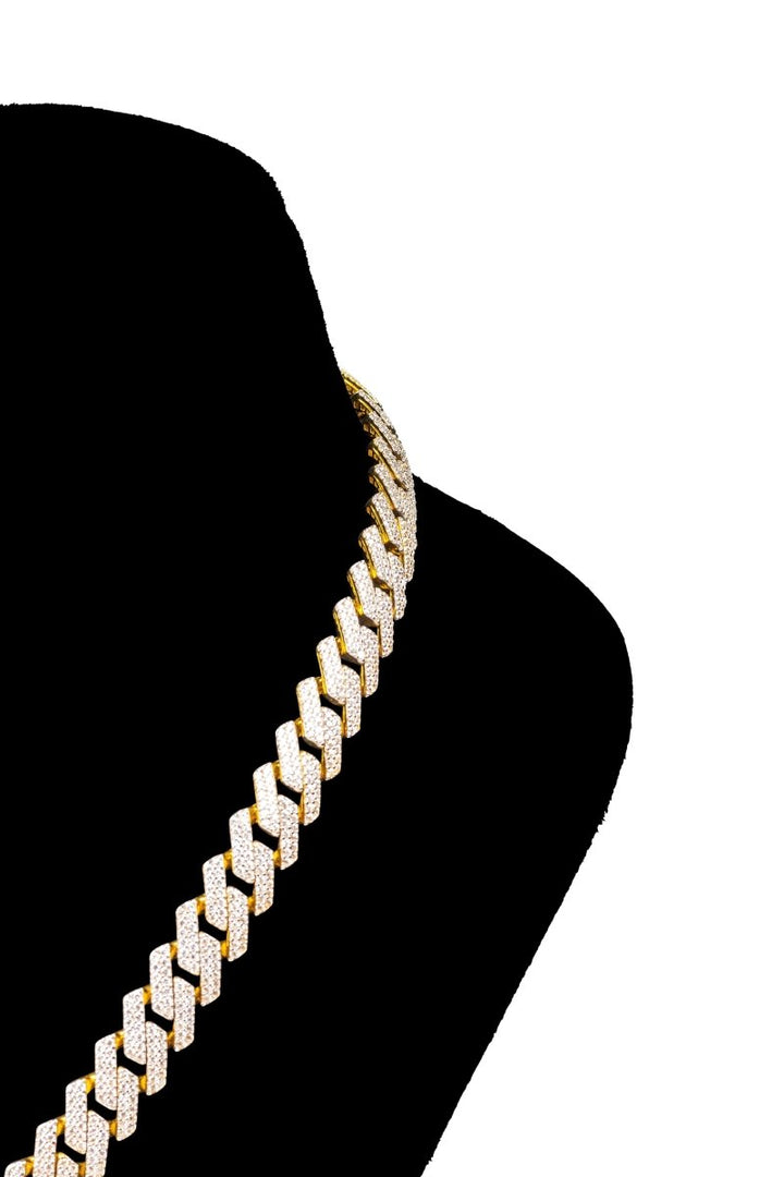 Iced Maimi Cuban Monaco Edge - Dia Jewelry Store