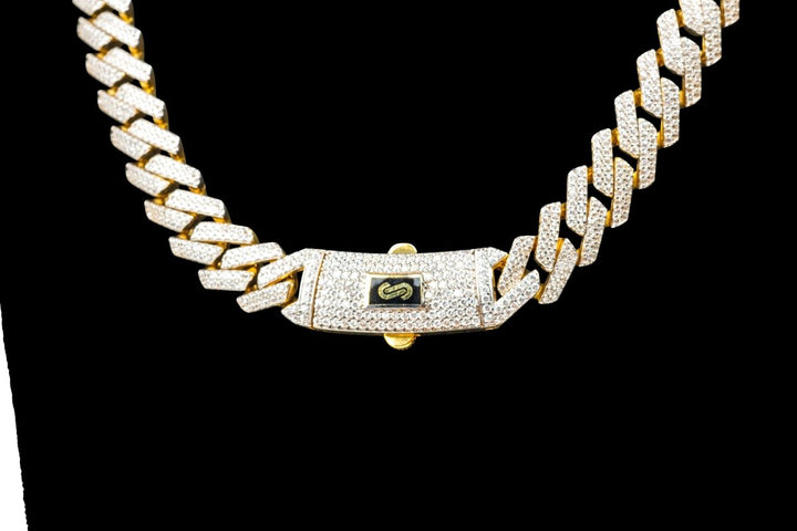 Iced Maimi Cuban Monaco Edge - Dia Jewelry Store
