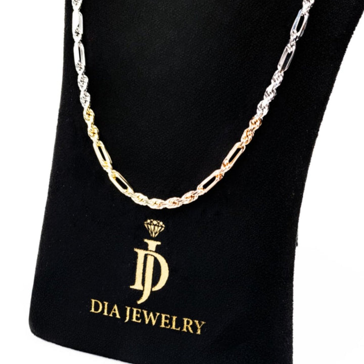 Tri-color Rope Chain - Dia Jewelry Store
