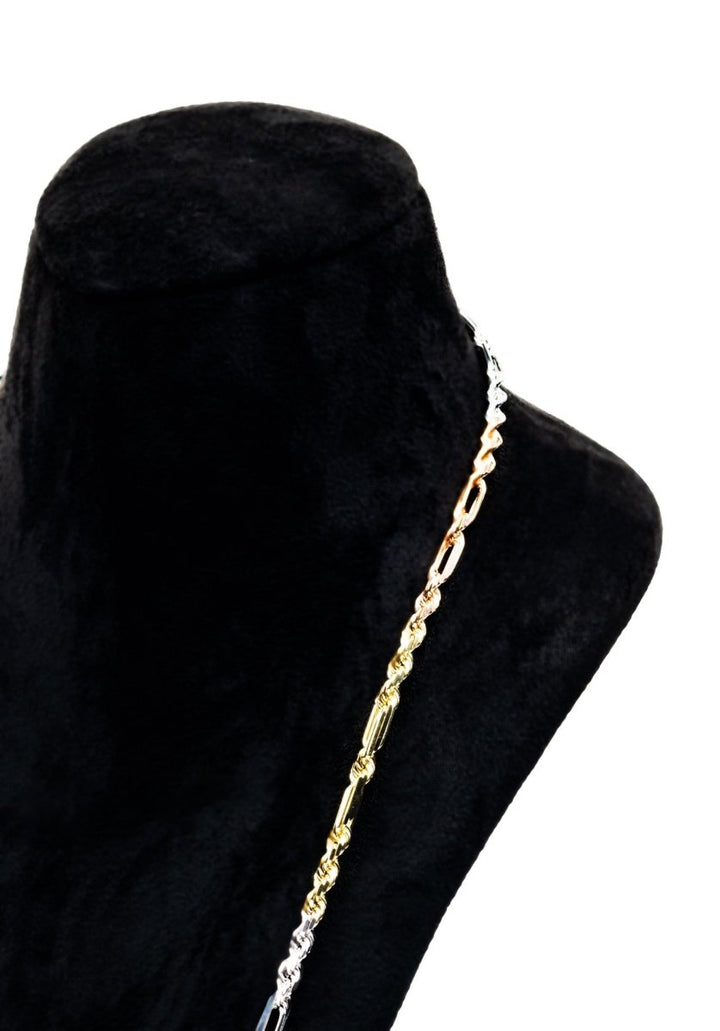 Tri-color Rope Chain - Dia Jewelry Store
