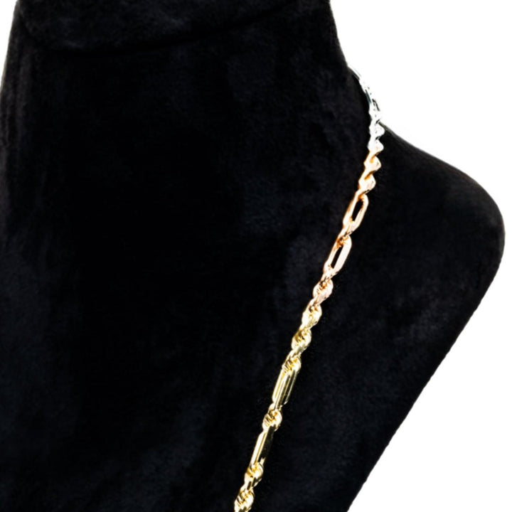 Tri-color Rope Chain - Dia Jewelry Store