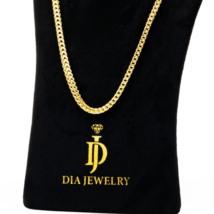 Franco Chain Yellow Gold with Diamond - Dia Jewelry Store