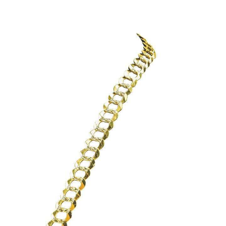 Solid Cuban Link Pave 14K Gold - Dia Jewelry Store