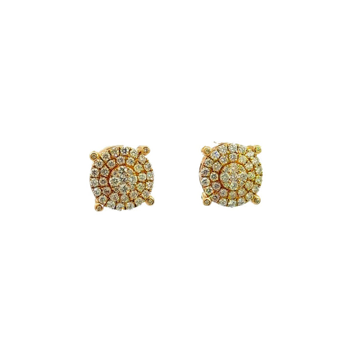 Round Diamond Stud Earringd in 14K Gold - Dia Jewelry Store