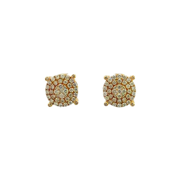 Round Diamond Stud Earringd in 14K Gold - Dia Jewelry Store