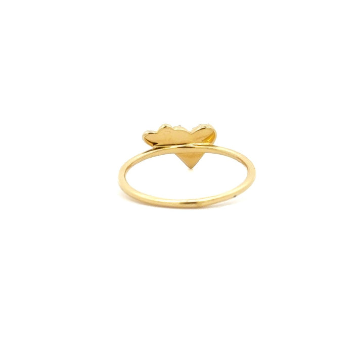 Double Heart Shape Diamond and Gold Ring - Dia Jewelry Store