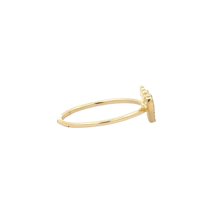 Double Heart Shape Diamond and Gold Ring - Dia Jewelry Store