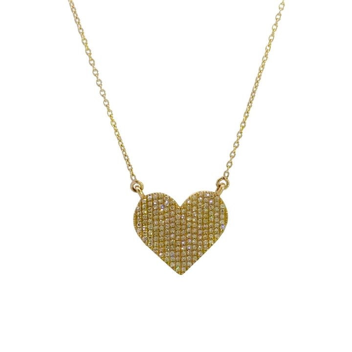 Heart Shape Diamond Pendant with 0.5Ct in 14K Gold - Dia Jewelry Store