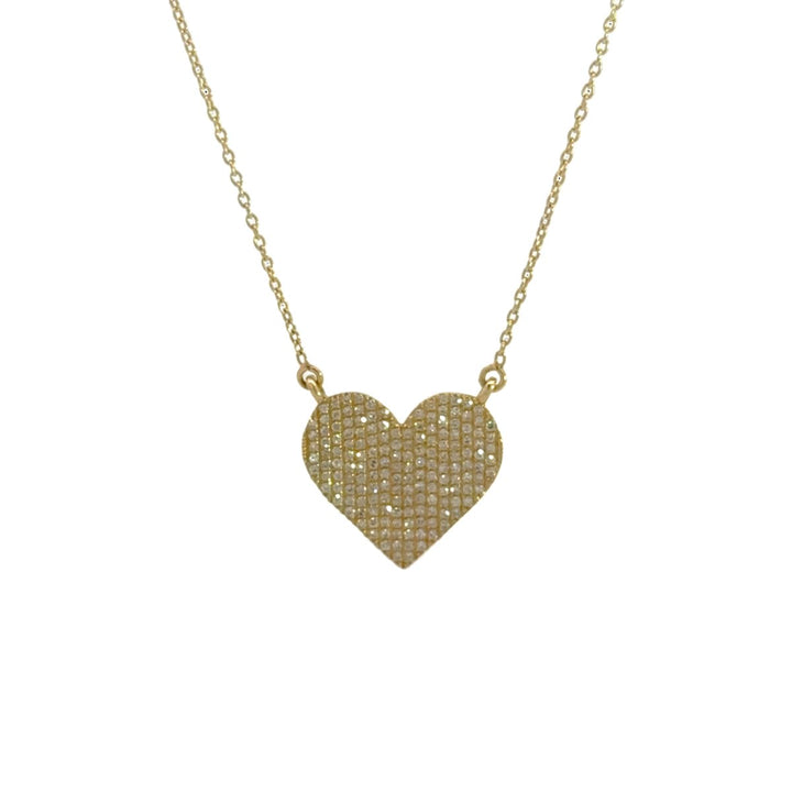 Heart Shape Diamond Pendant with 0.5Ct in 14K Gold - Dia Jewelry Store