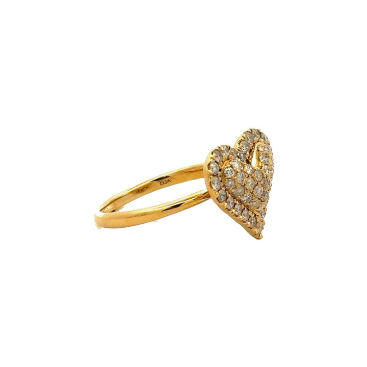 Heart Shape Diamond Ring in 14K Gold - Dia Jewelry Store