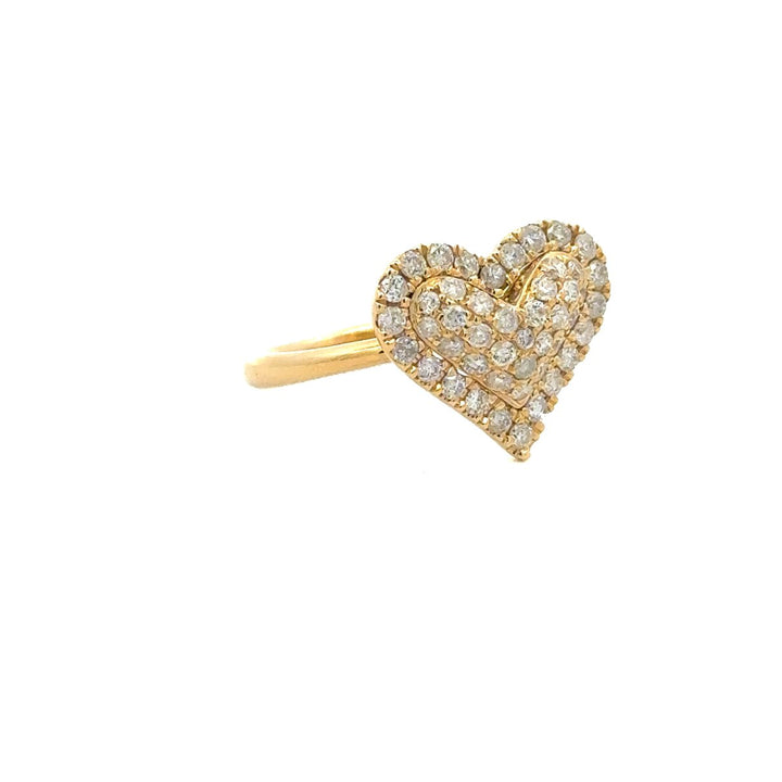 Heart Shape Diamond Ring in 14K Gold - Dia Jewelry Store