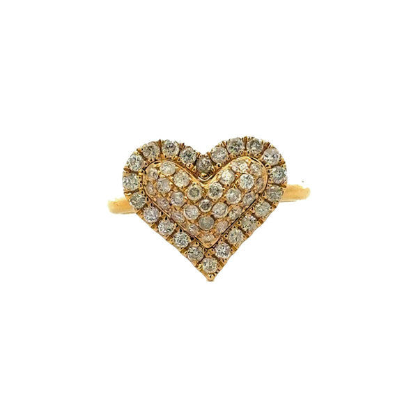 Heart Shape Diamond Ring in 14K Gold - Dia Jewelry Store