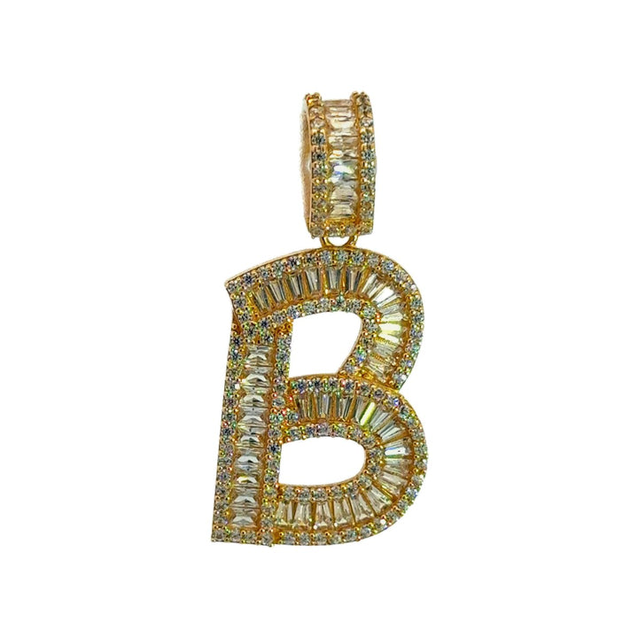 Intial Pendqnt with Letter B in 14K Gold - Dia Jewelry Store