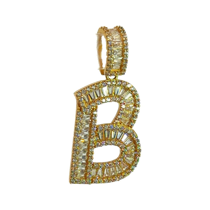 Intial Pendqnt with Letter B in 14K Gold - Dia Jewelry Store