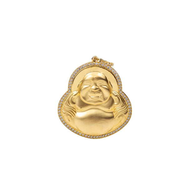 14k Gold Buddha Diamond Pendant - Dia Jewelry Store