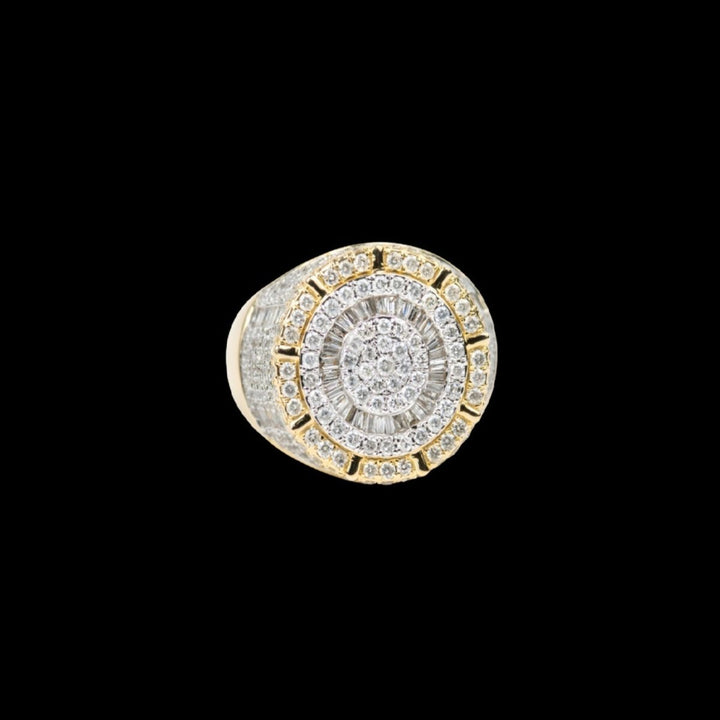 Men's Diamond Ring 2.5ct 14k Gold - Dia Jewelry Store