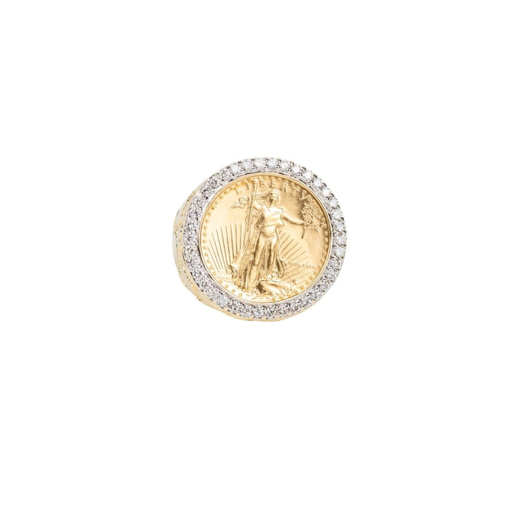 Men's Diamond Ring 2.5ct 14k Gold - Dia Jewelry Store