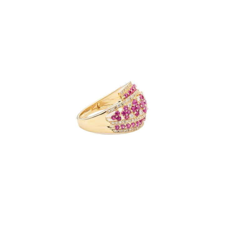Distinguished Diamond & Authentic Rubies Ring - Dia Jewelry Store