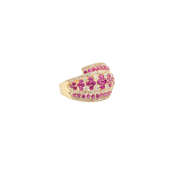 Distinguished Diamond & Authentic Rubies Ring - Dia Jewelry Store