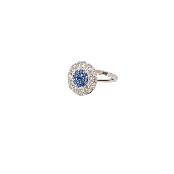 Classic Sapphire 0.5 ct and Diamond Ring 0.2ct - Dia Jewelry Store
