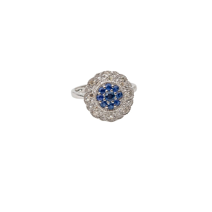 Classic Sapphire 0.5 ct and Diamond Ring 0.2ct - Dia Jewelry Store