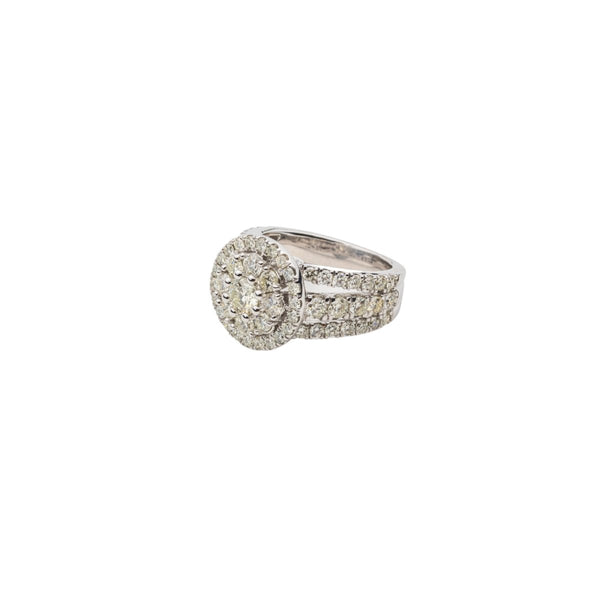 Flower Diamond Engagement Ring - Dia Jewelry Store
