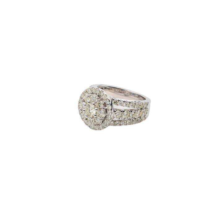 Flower Diamond Engagement Ring - Dia Jewelry Store