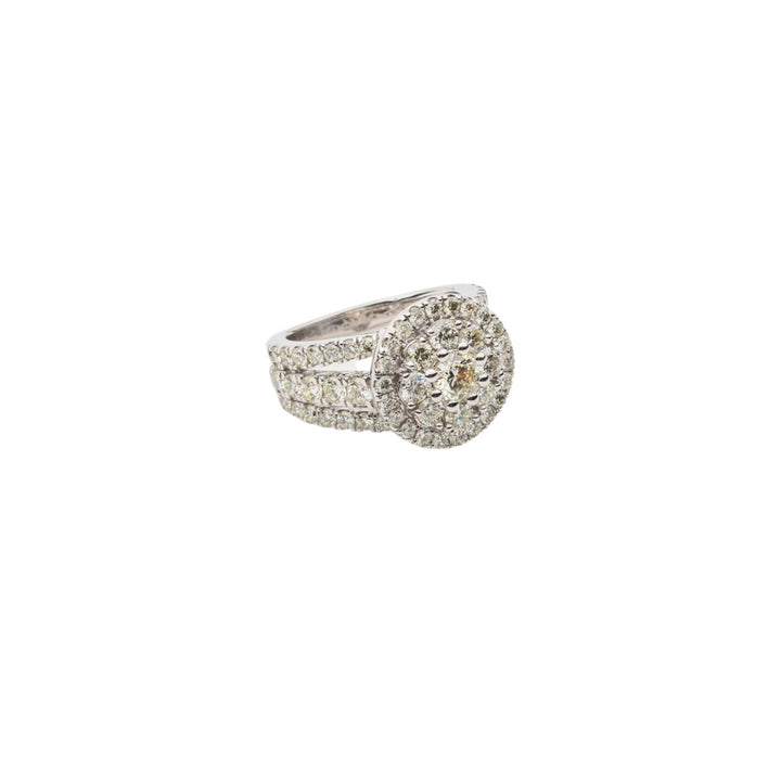 Flower Diamond Engagement Ring - Dia Jewelry Store
