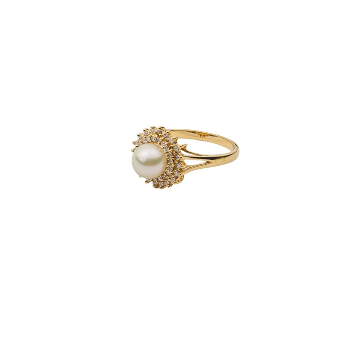 Fancy Pearl with Diamond Ring - Dia Jewelry Store