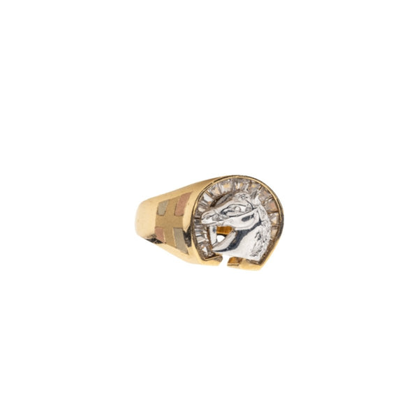 Fashion Horseshoe Man’s Ring Tricolor - Dia Jewelry Store
