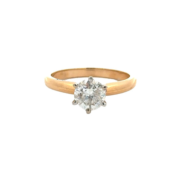 Solitair Diamond Ring in 14K Gold - Dia Jewelry Store