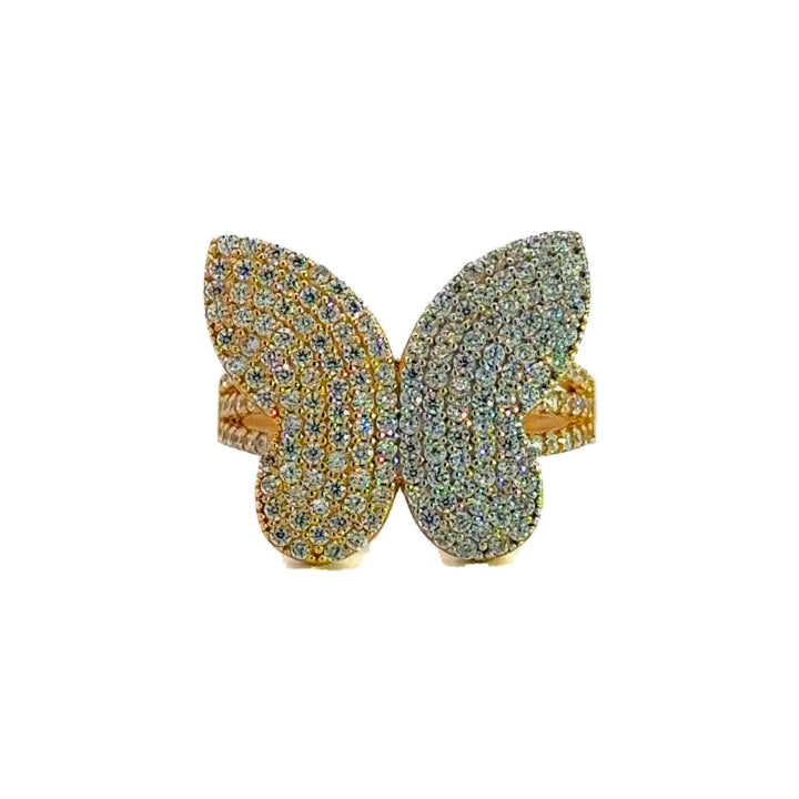 Two-tone Butterfly Lady's Ring in 14K Gold - Dia Jewelry Store