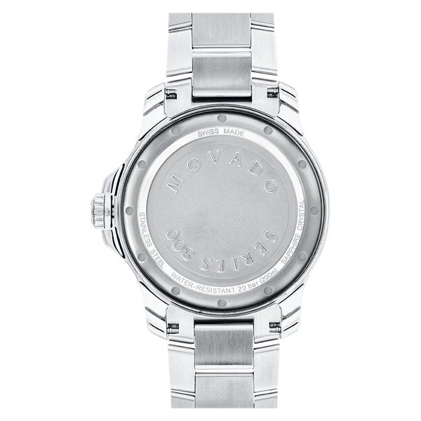 Movado Blue Face Stainless Steel Watch - Dia Jewelry Store