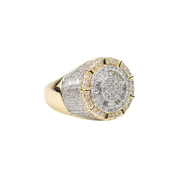 Men's Diamond Ring 2.5ct 14k Gold - Dia Jewelry Store