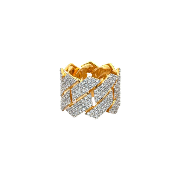 Fancy Cuban Link Edge Ring - Dia Jewelry Store