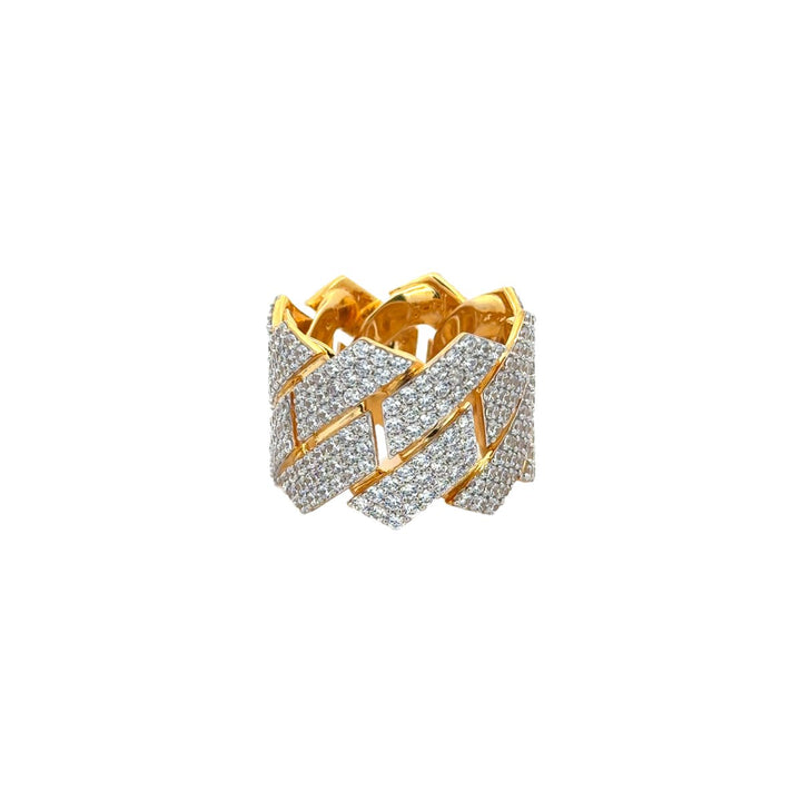 Fancy Cuban Link Edge Ring - Dia Jewelry Store