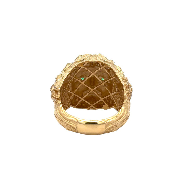 Fancy Jesus Face Ring with Cubic Zirconia - Dia Jewelry Store